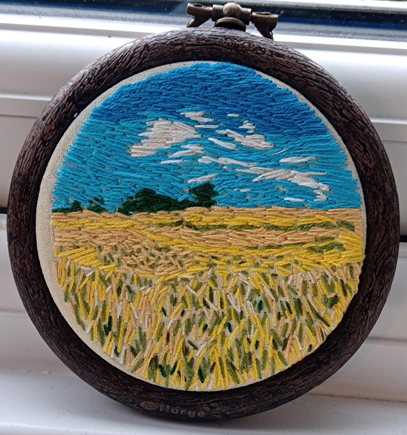 Wheat Fields - Miniature Landscape (2024) 9cm x 9cm
