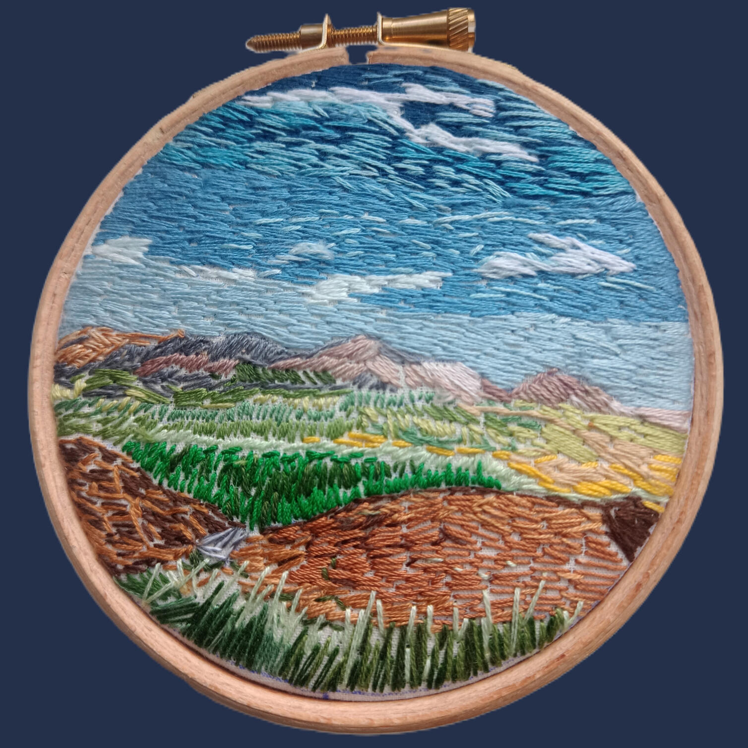 The Cairngorms - Miniature Landscape (2024) 11cm x 11cm