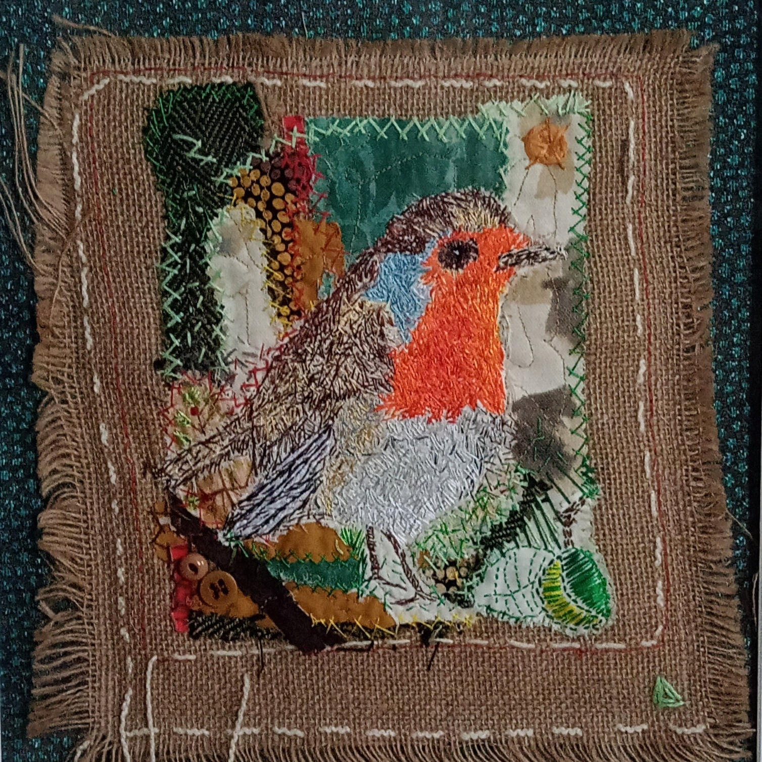 Robin (2022) 42cm x 52.5cm with frame